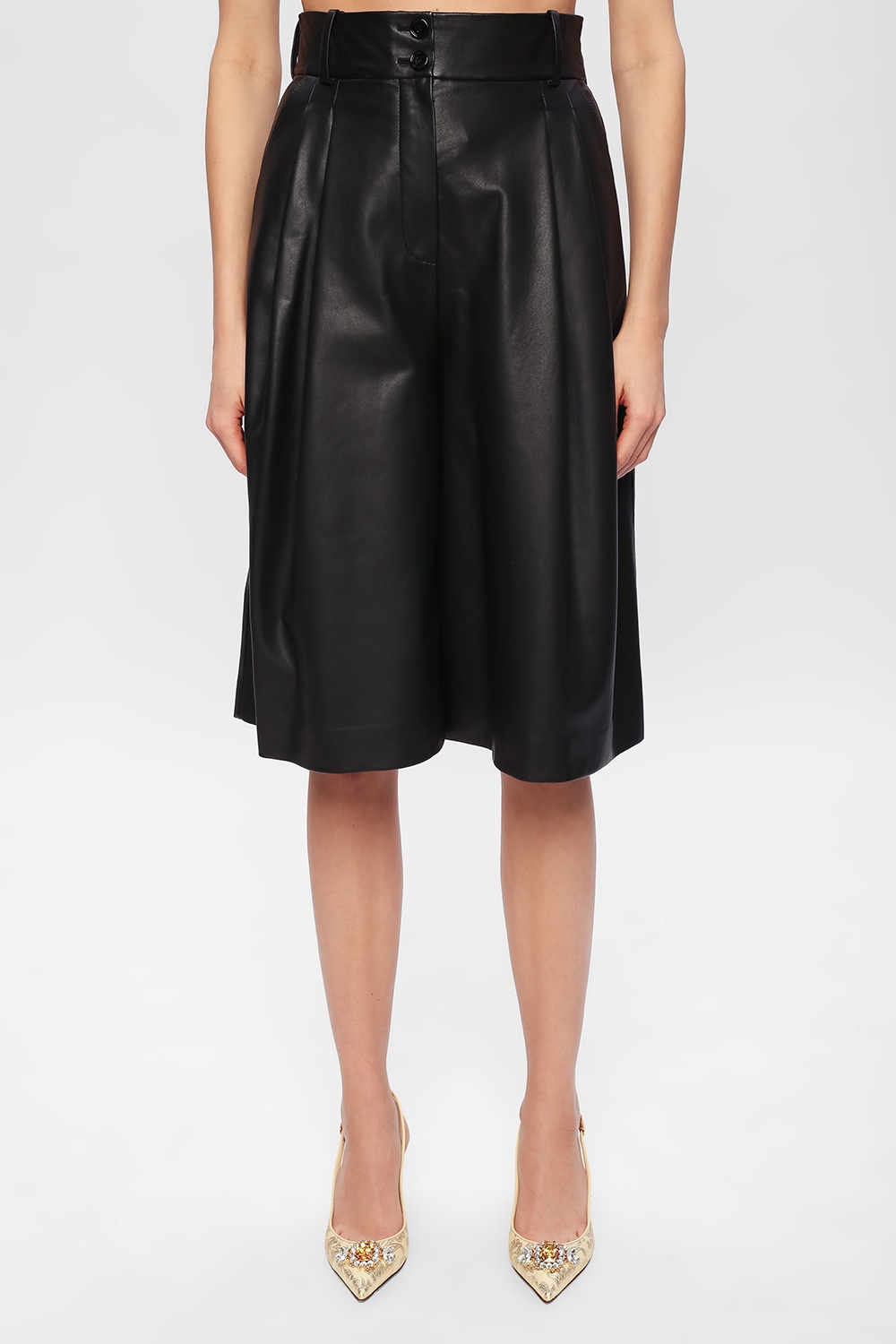 Dolce & Gabbana Leather dress trousers